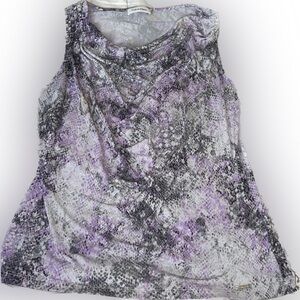 Purple White Camisole L